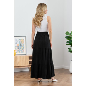 Юбка женская "Сиеста-4" плательная ткань (р-ры: 44-54) черный