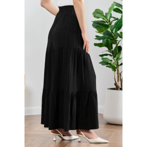 Юбка женская "Сиеста-4" плательная ткань (р-ры: 44-54) черный