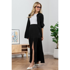 Юбка женская "Сиеста-4" плательная ткань (р-ры: 44-54) черный