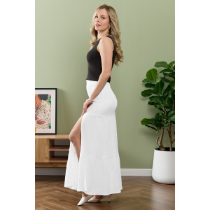 Юбка женская "Сиеста-4" плательная ткань (р-ры: 44-54) белый