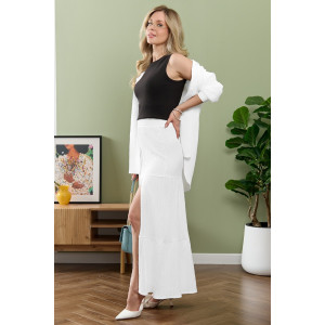 Юбка женская "Сиеста-4" плательная ткань (р-ры: 44-54) белый