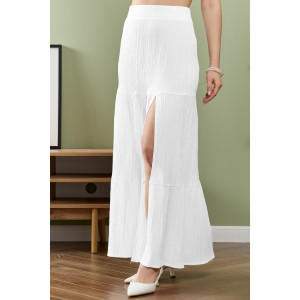 Юбка женская "Сиеста-4" плательная ткань (р-ры: 44-54) белый