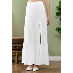 Юбка женская "Сиеста-4" плательная ткань (р-ры: 44-54) белый