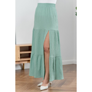Юбка женская "Сиеста-4" плательная ткань (р-ры: 44-54) светло-зеленый