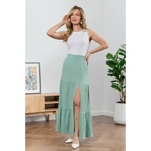 Юбка женская "Сиеста-4" плательная ткань (р-ры: 44-54) светло-зеленый
