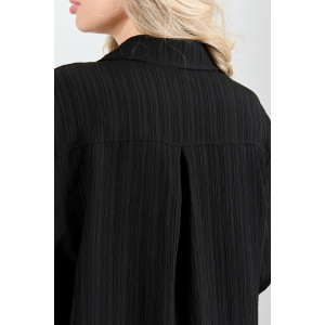 Рубашка женская "Сиеста-5" плательная ткань (р-ры: 44-58) черный