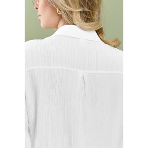 Рубашка женская "Сиеста-5" плательная ткань (р-ры: 44-58) белый