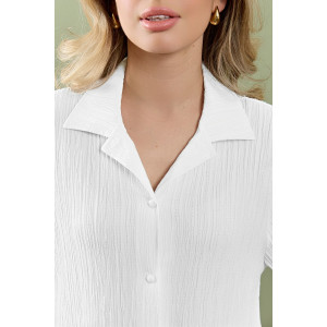 Рубашка женская "Сиеста-5" плательная ткань (р-ры: 44-58) белый