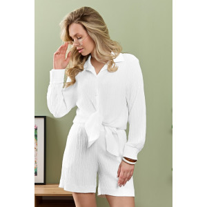 Рубашка женская "Сиеста-5" плательная ткань (р-ры: 44-58) белый