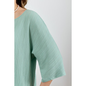 Блузка женская "Сиеста-6" плательная ткань (р-ры: 44-54) светло-зеленый