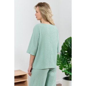 Блузка женская "Сиеста-6" плательная ткань (р-ры: 44-54) светло-зеленый