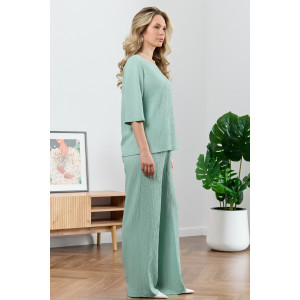 Блузка женская "Сиеста-6" плательная ткань (р-ры: 44-54) светло-зеленый