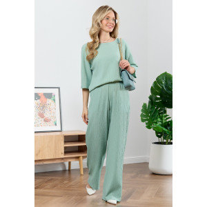 Блузка женская "Сиеста-6" плательная ткань (р-ры: 44-54) светло-зеленый