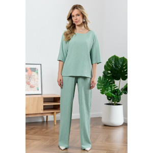 Блузка женская "Сиеста-6" плательная ткань (р-ры: 44-54) светло-зеленый