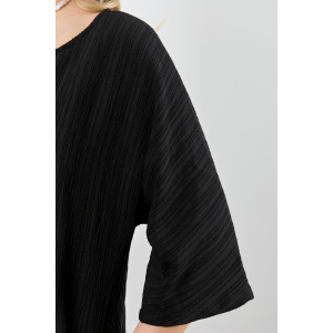 Блузка женская "Сиеста-6" плательная ткань (р-ры: 44-54) черный