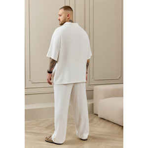 Рубашка мужская "Линкольн-1" фактурное полотно (р-ры: 48-58) белый Рубашка мужская "Линкольн-1" фактурное полотно (р-ры: 48-58) белый