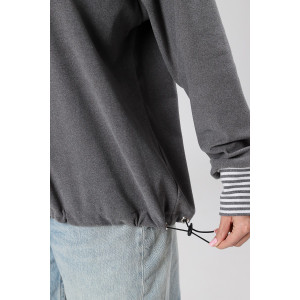 Толстовка женская М-1046 поларфлис (р-ры: 46-56) серый Толстовка женская М-1046 поларфлис (р-ры: 46-56) серый