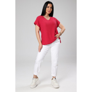 Блузка женская М-1044 вискоза (р-ры: 48-56) маджента Блузка женская М-1044 вискоза (р-ры: 48-56) маджента