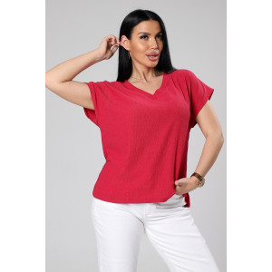 Блузка женская М-1044 вискоза (р-ры: 48-56) маджента Блузка женская М-1044 вискоза (р-ры: 48-56) маджента