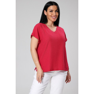 Блузка женская М-1044 вискоза (р-ры: 48-56) маджента Блузка женская М-1044 вискоза (р-ры: 48-56) маджента