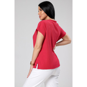 Блузка женская М-1044 вискоза (р-ры: 48-56) маджента Блузка женская М-1044 вискоза (р-ры: 48-56) маджента