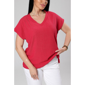 Блузка женская М-1044 вискоза (р-ры: 48-56) маджента Блузка женская М-1044 вискоза (р-ры: 48-56) маджента