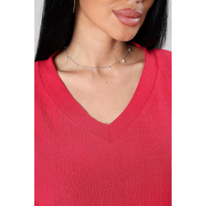 Блузка женская М-1044 вискоза (р-ры: 48-56) маджента Блузка женская М-1044 вискоза (р-ры: 48-56) маджента