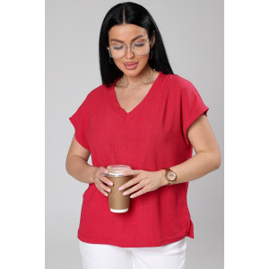 Блузка женская М-1044 вискоза (р-ры: 48-56) маджента Блузка женская М-1044 вискоза (р-ры: 48-56) маджента