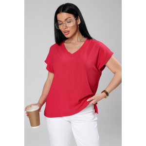 Блузка женская М-1044 вискоза (р-ры: 48-56) маджента Блузка женская М-1044 вискоза (р-ры: 48-56) маджента