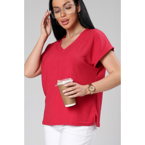 Блузка женская М-1044 вискоза (р-ры: 48-56) маджента Блузка женская М-1044 вискоза (р-ры: 48-56) маджента