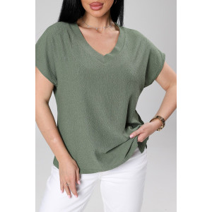 Блузка женская М-1044 вискоза (р-ры: 48-56) хаки Блузка женская М-1044 вискоза (р-ры: 48-56) хаки