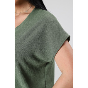Блузка женская М-1044 вискоза (р-ры: 48-56) хаки Блузка женская М-1044 вискоза (р-ры: 48-56) хаки