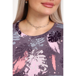 Костюм двойка женский 01077 кулирка (р-ры: 44-56) фиолетовый