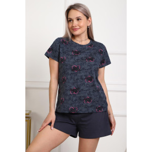 Костюм двойка женский 01077 кулирка (р-ры: 44-56) серый