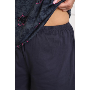 Костюм двойка женский 01077 кулирка (р-ры: 44-56) серый