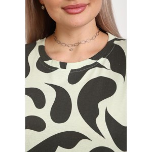 Костюм двойка женский 01077 кулирка (р-ры: 44-56) зеленый