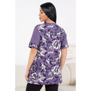 Футболка женская 0005-26 кулирка (р-ры: 52-64) сирень