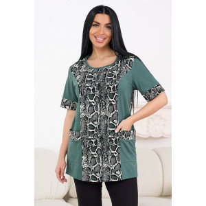 Футболка женская 0005-83 кулирка (р-ры: 52-64) анаконда
