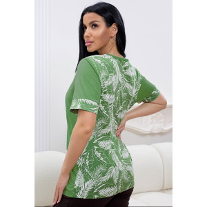 Футболка женская 0004-27 кулирка (р-ры: 50-64) фисташковый