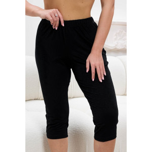 Бриджи женские 0449-11 кулирка c лайкрой (р-ры: 50-66) черный