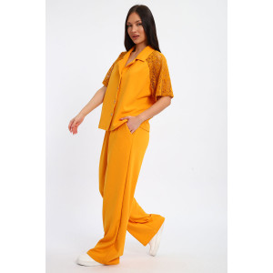 Костюм двойка женский К1375.1 креп-кружево (р-ры: 48-58)