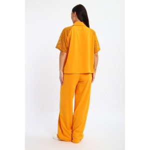 Костюм двойка женский К1375.1 креп-кружево (р-ры: 48-58)