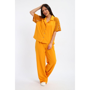 Костюм двойка женский К1375.1 креп-кружево (р-ры: 48-58)