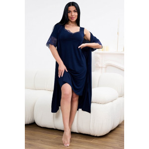 Сорочка женская 0331-09 вискоза (р-ры: 50-60) темно-синий