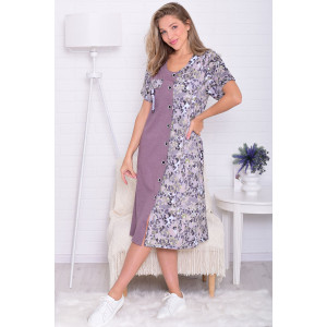 Халат женский 3212г кулирка (р-ры: 48-66) леопард