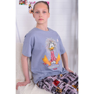 Пижама детская 7316 кулирка (р-ры: 30-34) серый Пижама детская 7316 кулирка (р-ры: 30-34) серый