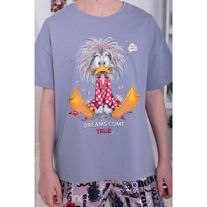 Пижама детская 7316 кулирка (р-ры: 30-34) серый Пижама детская 7316 кулирка (р-ры: 30-34) серый