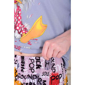 Пижама детская 7316 кулирка (р-ры: 30-34) серый Пижама детская 7316 кулирка (р-ры: 30-34) серый