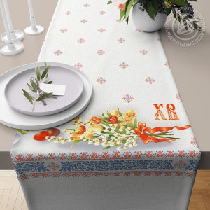 Скатерть-дорожка из рогожки "Воскресение"