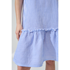 Сарафан женский "Ривьера" 2477-Мус муслин (р-ры: 44-48) голубой